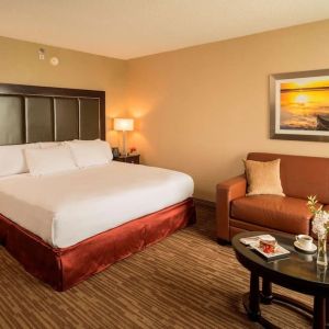 Day use room with sofa at DoubleTree Raleigh Durham Airport At Research Triangle Park.