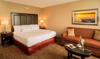 Day use room with sofa at DoubleTree Raleigh Durham Airport At Research Triangle Park.