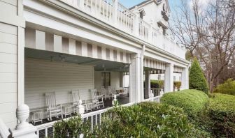 Patio at DoubleTree Raleigh Durham Airport At Research Triangle Park.