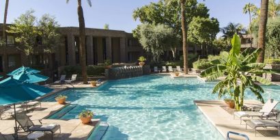 Refreshing outdoor pool at DoubleTree By Hilton Scottsdale.