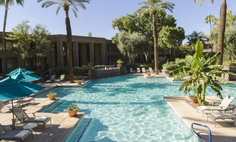 Refreshing outdoor pool at DoubleTree By Hilton Scottsdale.