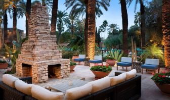 Patio perfect for coworking at DoubleTree By Hilton Scottsdale.