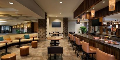 Hotel bar at DoubleTree By Hilton Scottsdale.