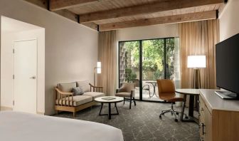 Day use room with sofa and work desk at DoubleTree By Hilton Scottsdale.