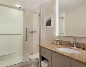 Guest bathroom with shower at DoubleTree By Hilton Scottsdale.