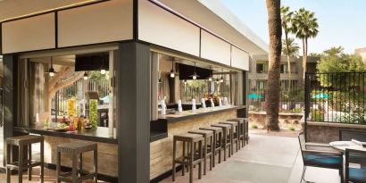 Poolside bar at DoubleTree By Hilton Scottsdale.