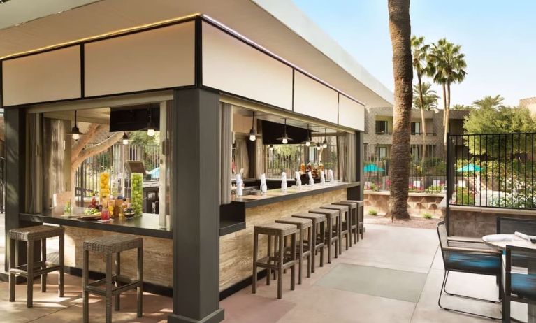 Poolside bar at DoubleTree By Hilton Scottsdale.