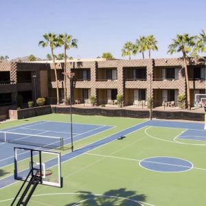 Tennis court available at DoubleTree By Hilton Scottsdale.