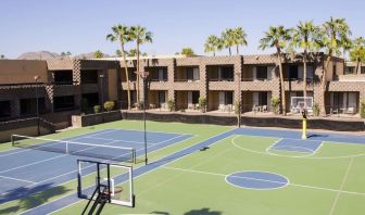 Tennis court available at DoubleTree By Hilton Scottsdale.