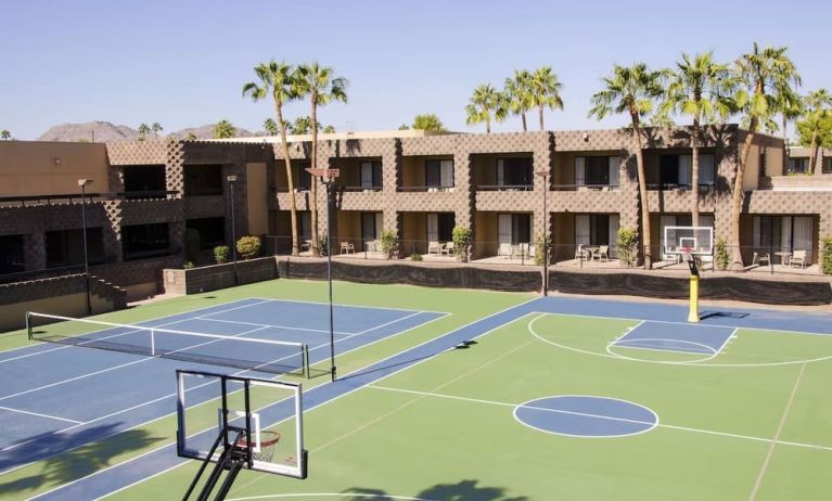 Tennis court available at DoubleTree By Hilton Scottsdale.