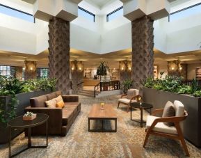 Lobby and coworking lounge at DoubleTree By Hilton Scottsdale.