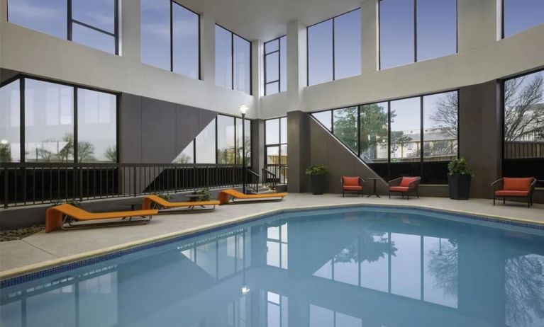 Refreshing indoor pool at Crowne Plaza Dallas Market Center.