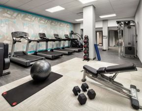 Fitness center available at Crowne Plaza Dallas Market Center.