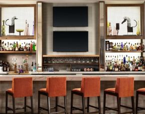 Hotel bar at Crowne Plaza Dallas Market Center.