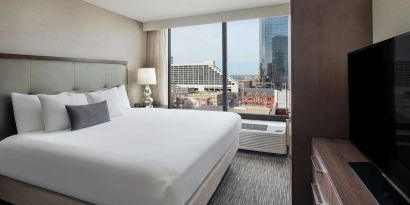 Day use room with natural light at Embassy Suites By Hilton Fort Worth Downtown.
