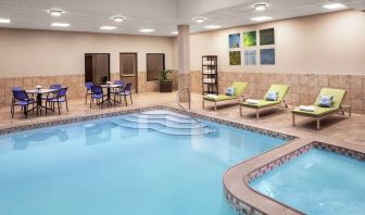 Refreshing indoor pool at Embassy Suites By Hilton Fort Worth Downtown.
