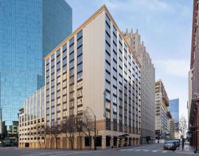 Hotel exterior at Embassy Suites By Hilton Fort Worth Downtown.
