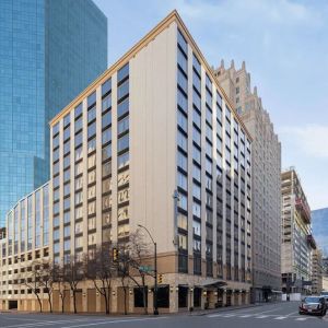 Hotel exterior at Embassy Suites By Hilton Fort Worth Downtown.
