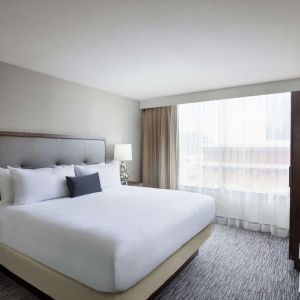 Day use room with natural light at Embassy Suites By Hilton Fort Worth Downtown.
