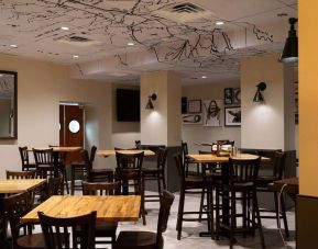 Dining area perfect for coworking at Embassy Suites By Hilton Fort Worth Downtown.
