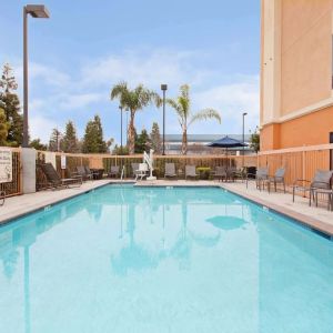 Refreshing outdoor pool at Hampton Inn & Suites Clovis.