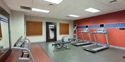 Fitness center available at Hampton Inn & Suites Clovis.