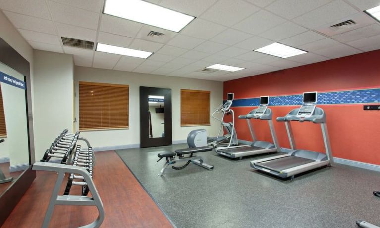 Fitness center available at Hampton Inn & Suites Clovis.