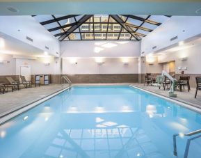 Refreshing indoor pool at Hilton Indianapolis Hotel & Suites.