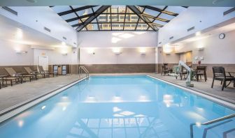 Refreshing indoor pool at Hilton Indianapolis Hotel & Suites.