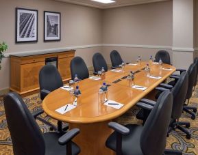 Meeting room at Hilton Indianapolis Hotel & Suites.