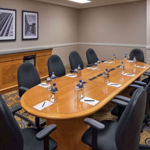 Meeting room at Hilton Indianapolis Hotel & Suites.