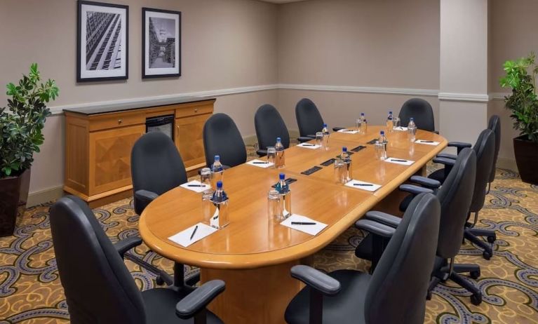 Meeting room at Hilton Indianapolis Hotel & Suites.