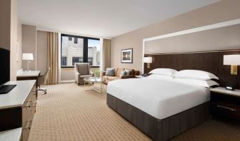 Spacious day use room at Hilton Indianapolis Hotel & Suites.