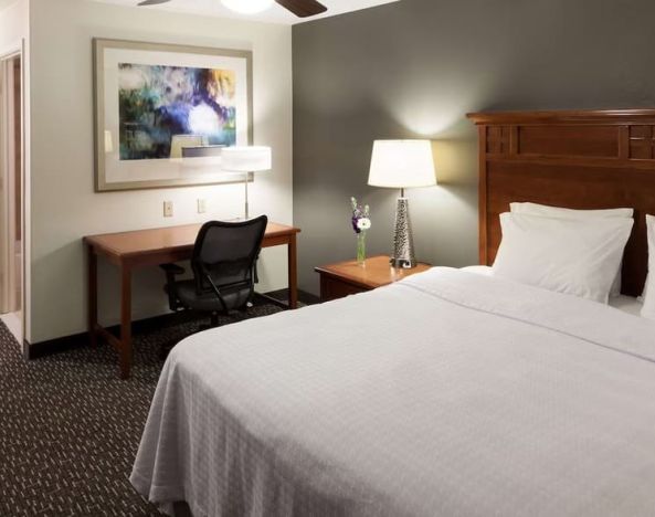 Day use room with work desk at Homewood Suites Agoura Hills.
