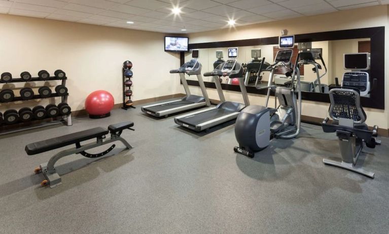 Fitness center at Homewood Suites Agoura Hills.
