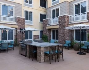 BBQ/picnic area at Homewood Suites Agoura Hills.
