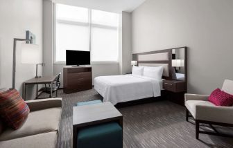 Day use room with natural light at Homewood Suites By Hilton Nashville.