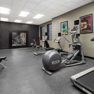 Fitness center at Homewood Suites By Hilton Nashville.