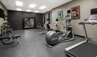 Fitness center at Homewood Suites By Hilton Nashville.