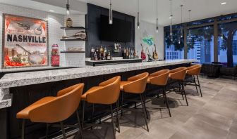 Hotel bar at Homewood Suites By Hilton Nashville.