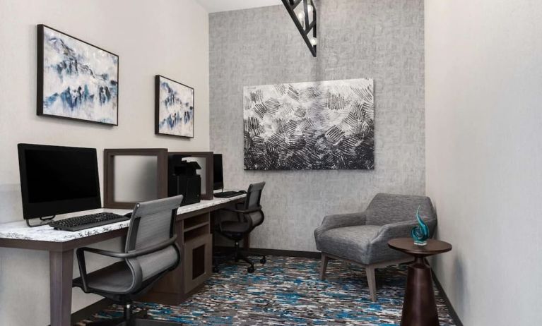 Business center available at Homewood Suites By Hilton Nashville.