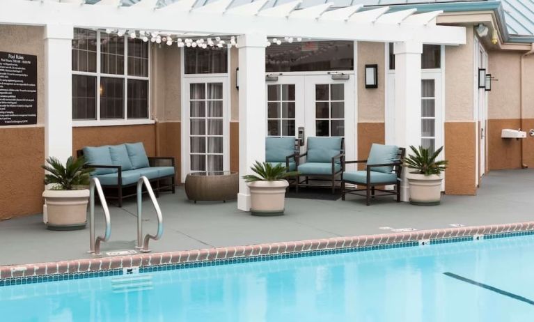 Refreshing outdoor pool at Homewood Suites By Hilton San Jose Airport-Silicon Valley.