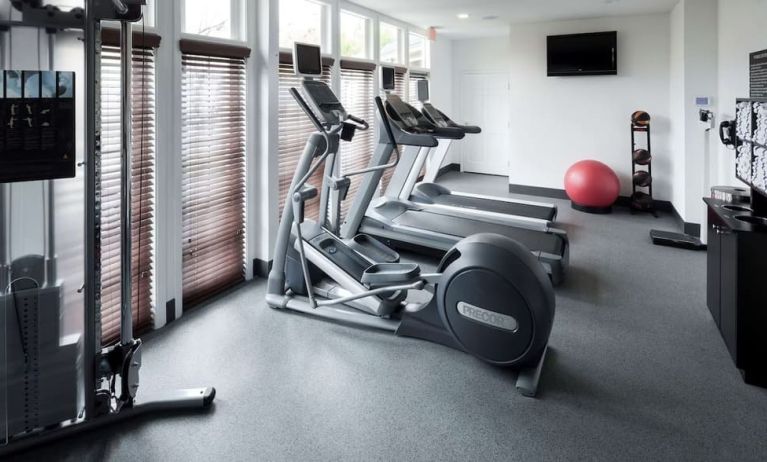 Fitness center available at Homewood Suites By Hilton San Jose Airport-Silicon Valley.