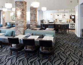 Dining area perfect for coworking at Homewood Suites By Hilton San Jose Airport-Silicon Valley.