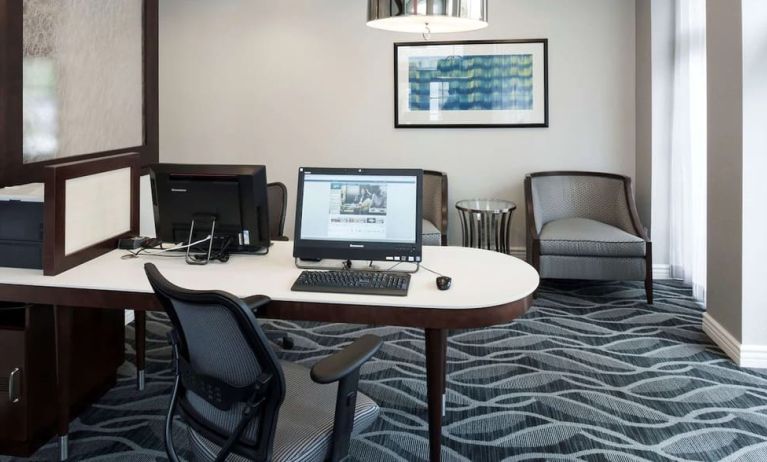 Business center available at Homewood Suites By Hilton San Jose Airport-Silicon Valley.