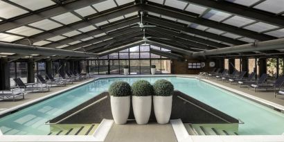 Refreshing indoor pool at Hyatt Regency Princeton.