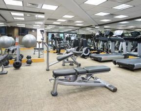 Well equipped fitness center at Hyatt Regency Princeton.