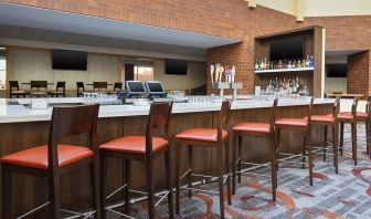 Hotel bar at Hyatt Regency Princeton.