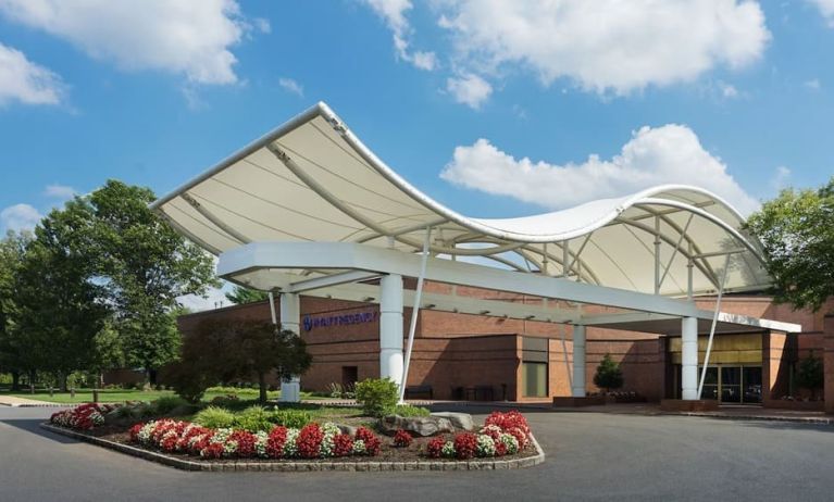 Hotel exterior at Hyatt Regency Princeton.