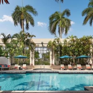 Refreshing outdoor pool at Marriott Boca Raton.